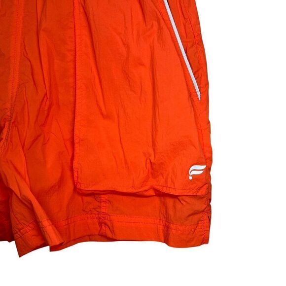 Fabletics Women's Neon Orange‎ High Waisted Athletic Shorts - Picture 5 of 9